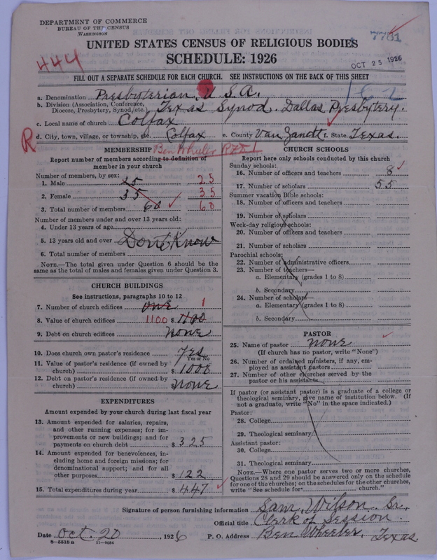 Scan of Presbyterian Church in the United States of America: 7781