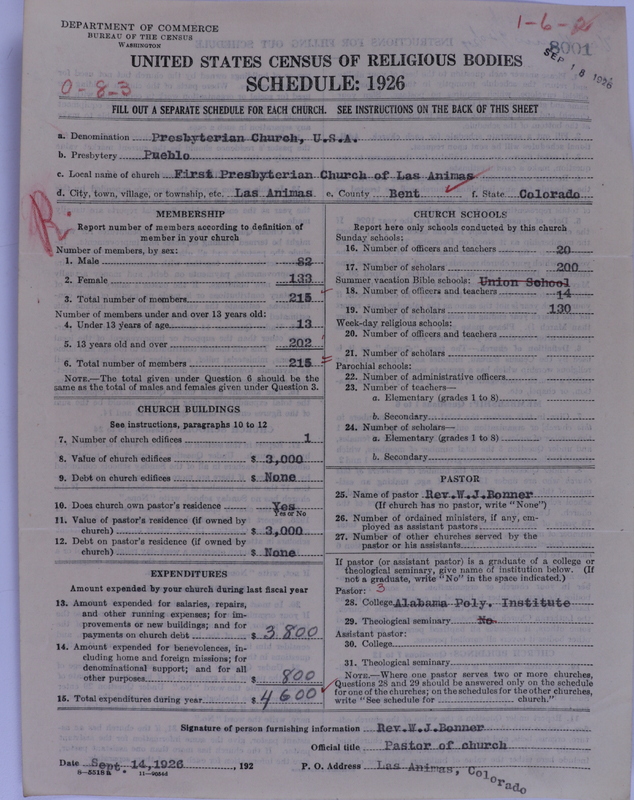 Scan of Presbyterian Church in the United States of America: 8001