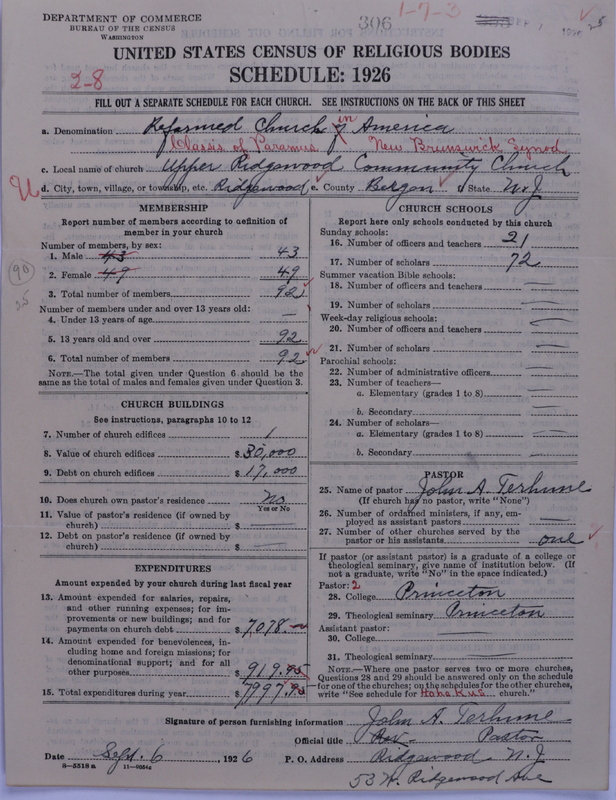 Scan of Reformed Church in America: 306
