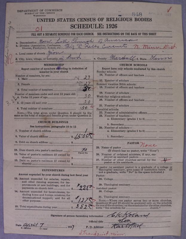 Scan of Norwegian Lutheran Church of America: 848
