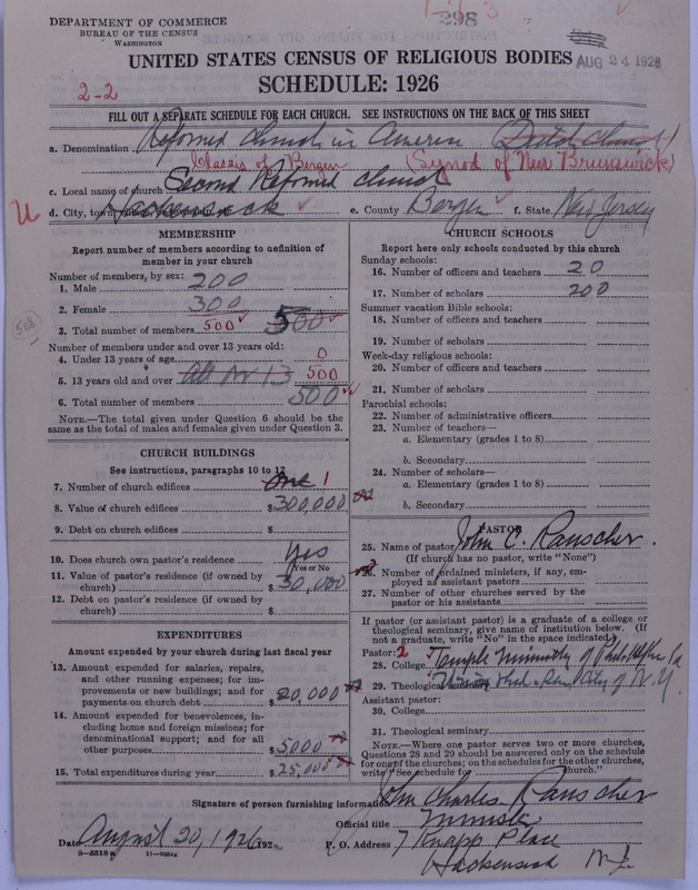 Scan of Reformed Church in America: 298