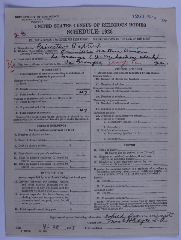 Scan of Primitive Baptists: 1263