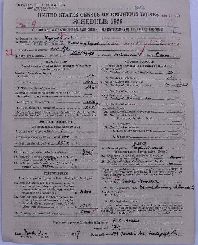 Scan of Reformed Church in the United States: 864