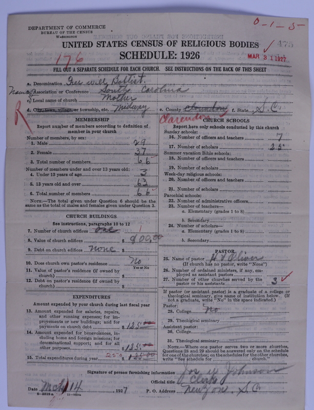 Scan of Free Will Baptists: 475