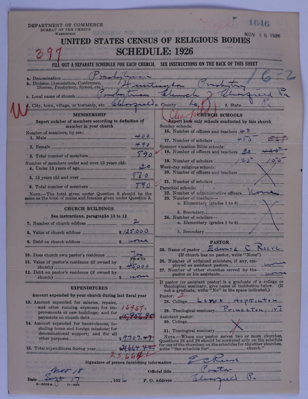 Scan of Presbyterian Church in the United States of America: 1646