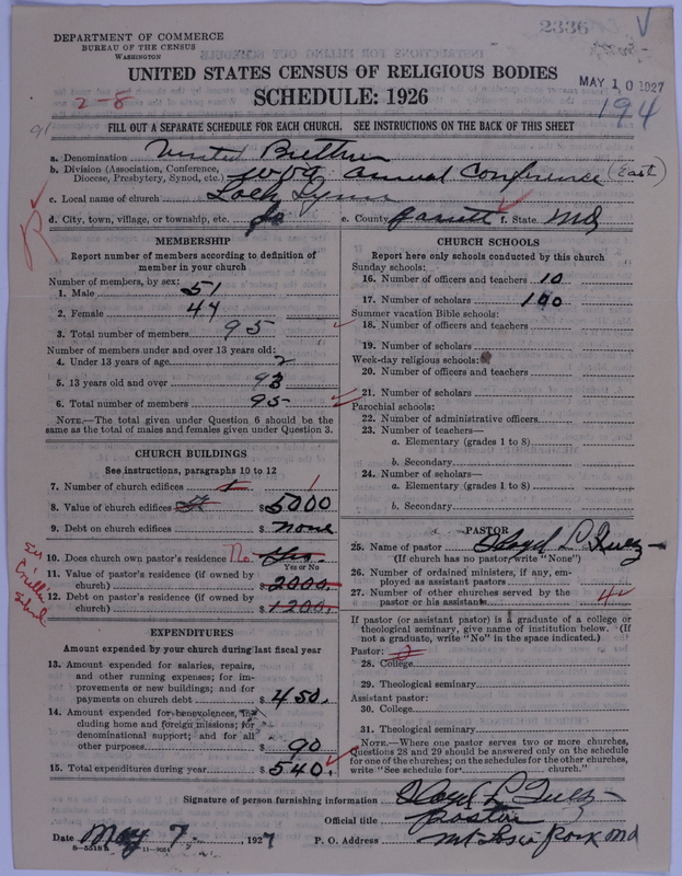 Scan of Church of the United Brethren in Christ: 2336