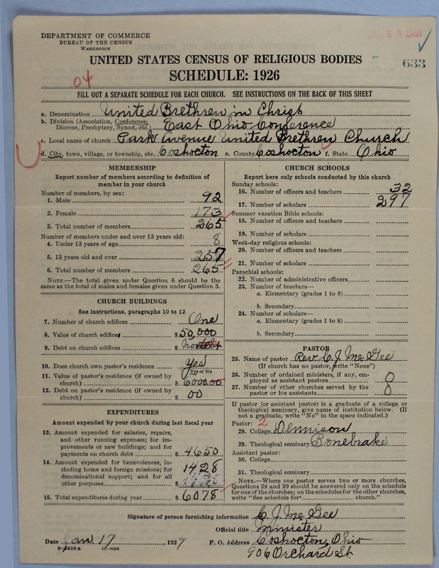Scan of Church of the United Brethren in Christ: 633