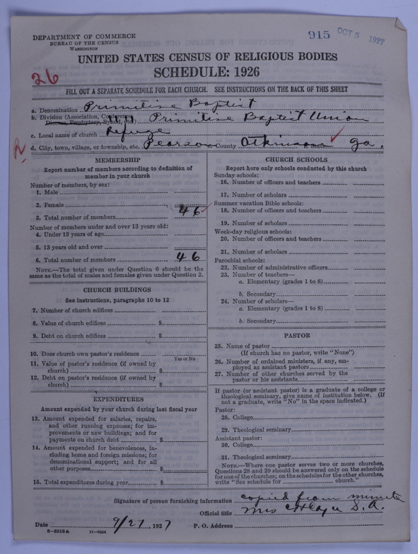 Scan of Primitive Baptists: 915