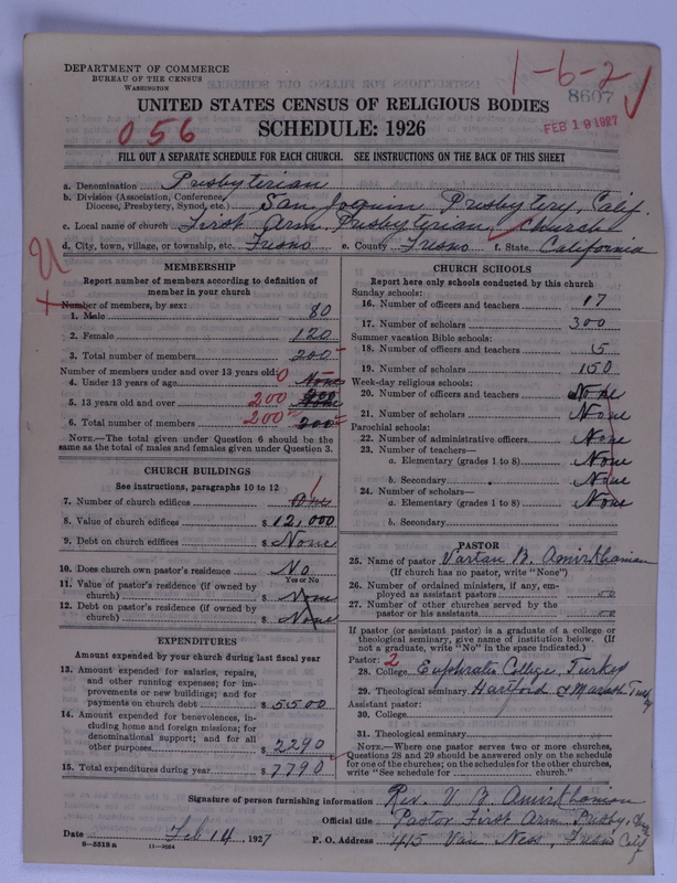 Scan of Presbyterian Church in the United States of America: 8607
