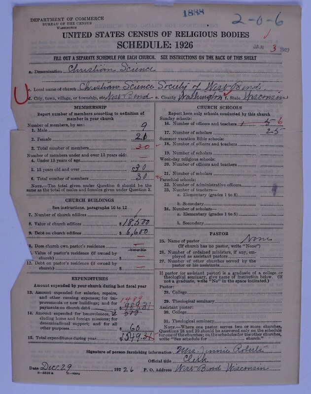Scan of Church of Christ, Scientist: 1888