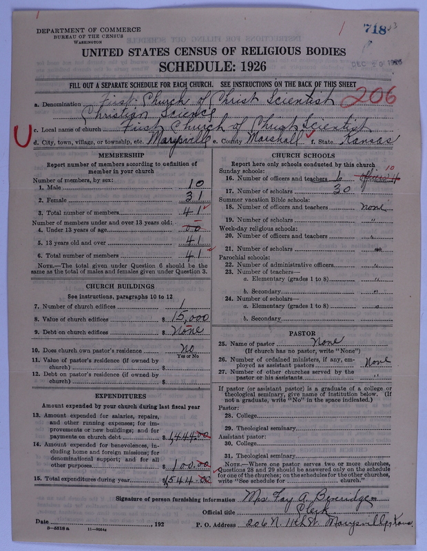 Scan of Church of Christ, Scientist: 718