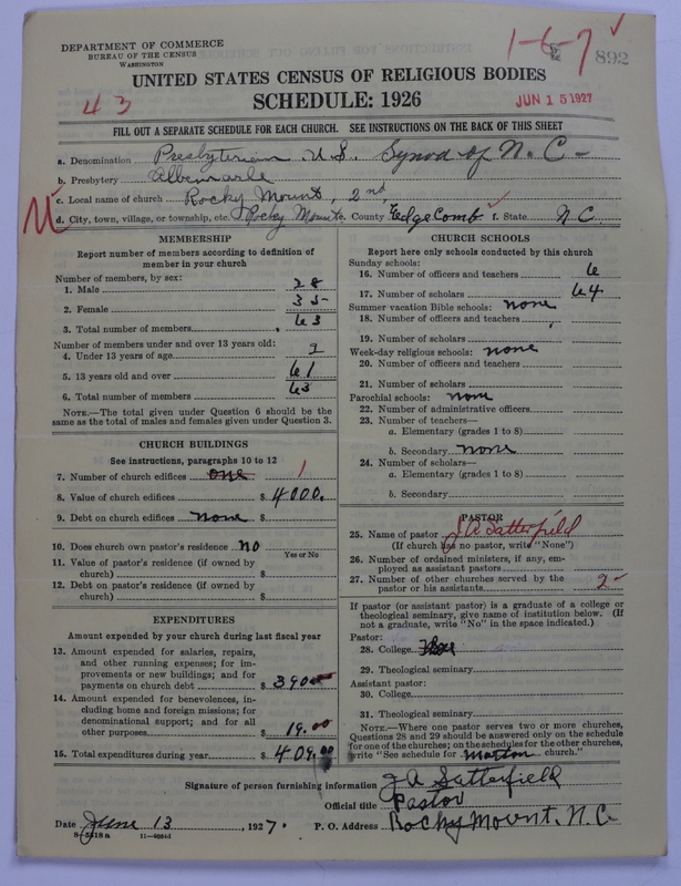 Scan of Presbyterian Church in the United States: 892