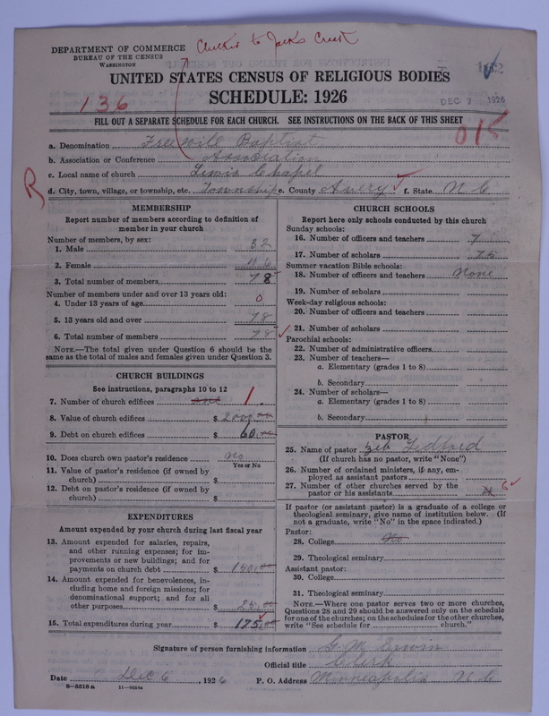 Scan of Free Will Baptists: 162