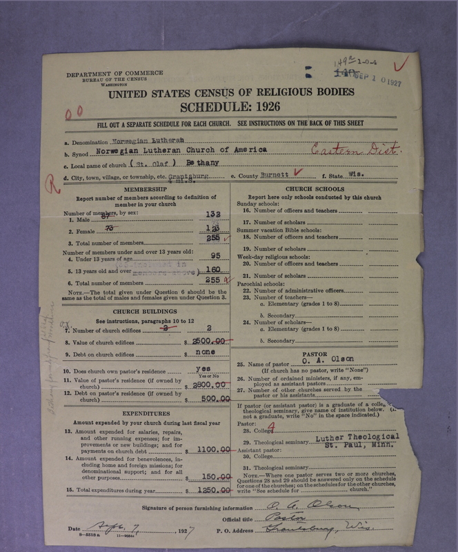 Scan of Norwegian Lutheran Church of America: 149a