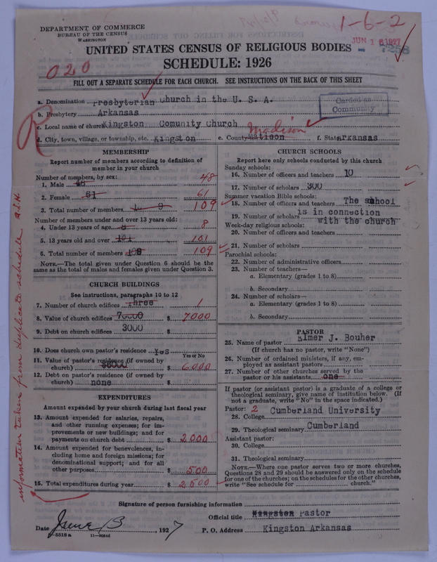 Scan of Presbyterian Church in the United States of America: 7258