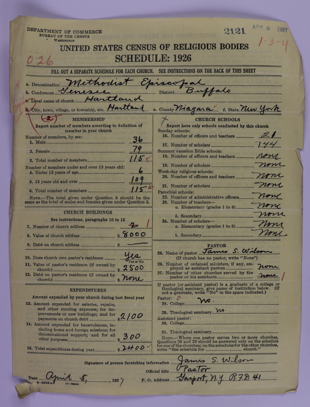 Scan of Methodist Episcopal Church: 2121