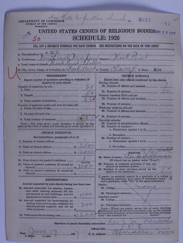 Scan of African Methodist Episcopal Church: 4917