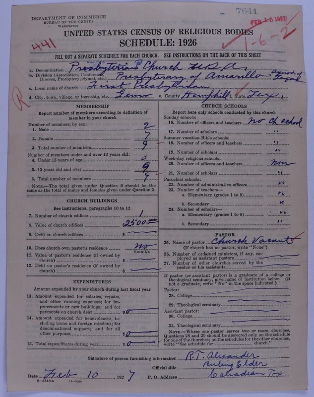 Scan of Presbyterian Church in the United States of America: 7641