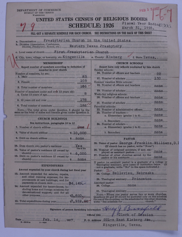 Scan of Presbyterian Church in the United States: 3305
