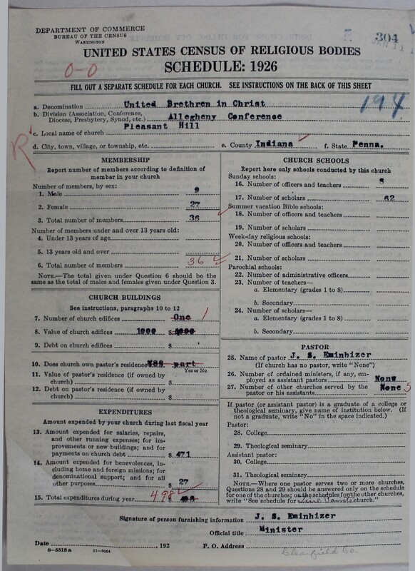 Scan of Church of the United Brethren in Christ: 304