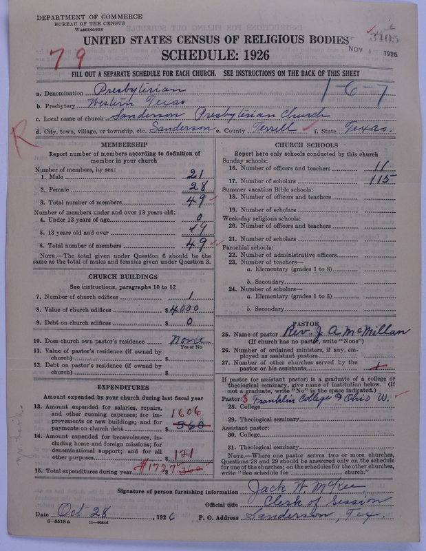 Scan of Presbyterian Church in the United States: 3405