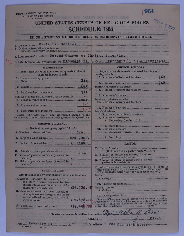 Scan of Church of Christ, Scientist: 964