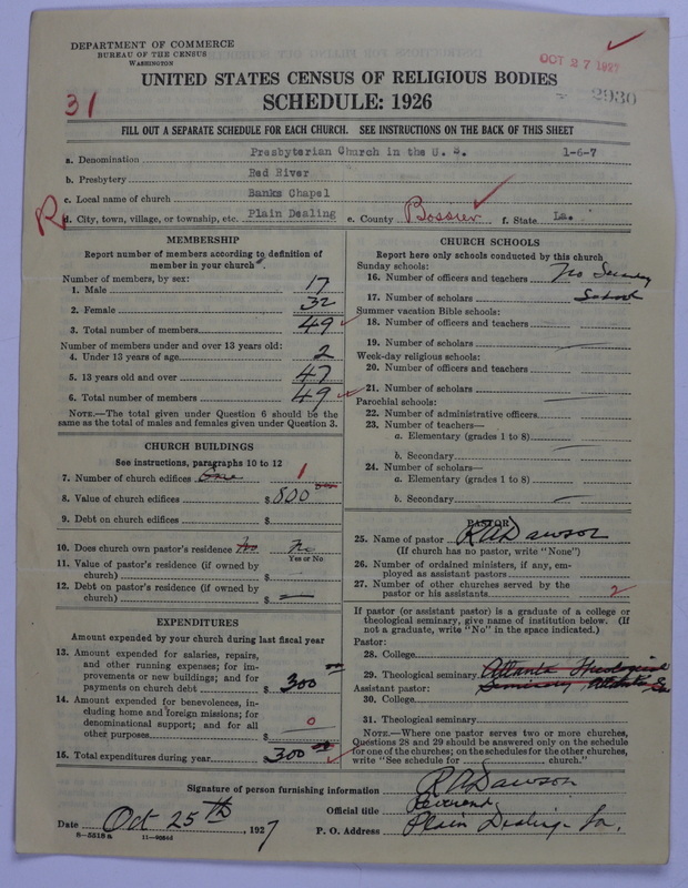 Scan of Presbyterian Church in the United States: 2930