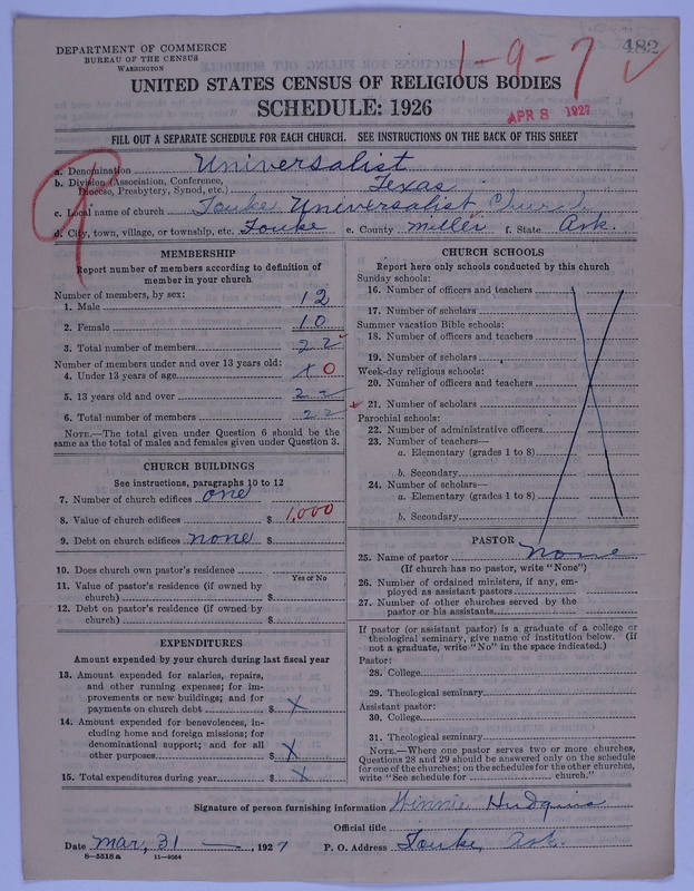 Scan of Universalist Church: 482