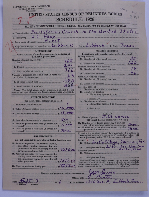 Scan of Presbyterian Church in the United States: 3321