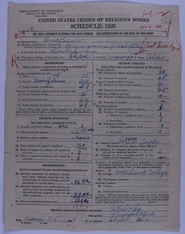 Scan of Presbyterian Church in the United States of America: 7123