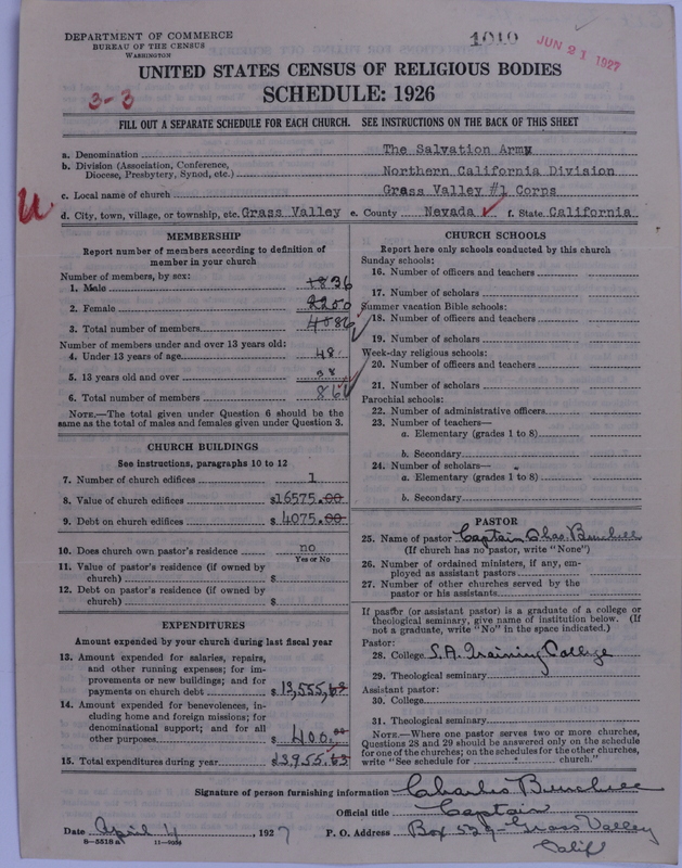 Scan of Salvation Army: 1010