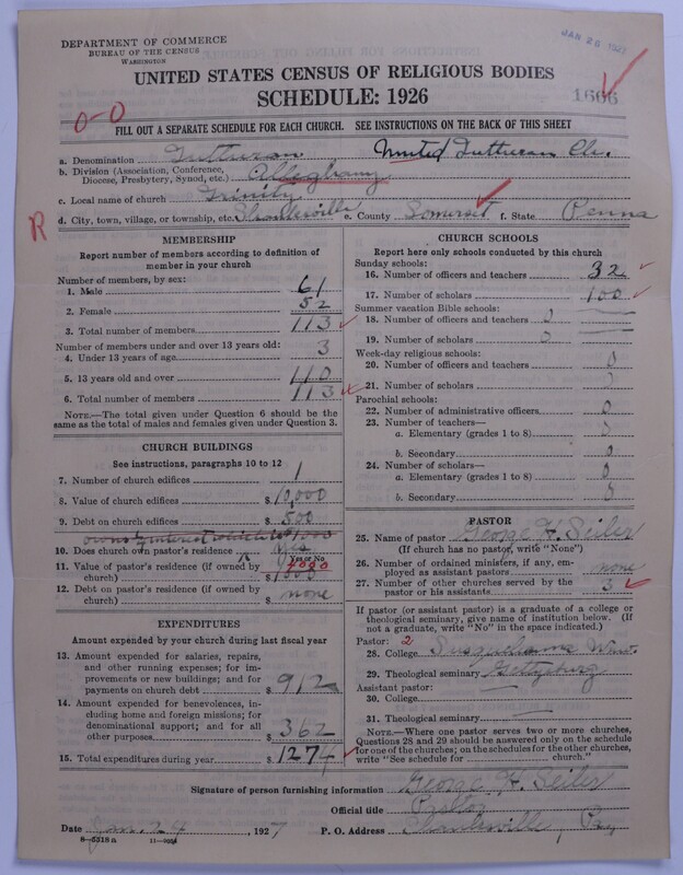 Scan of United Lutheran Church in America: 1666