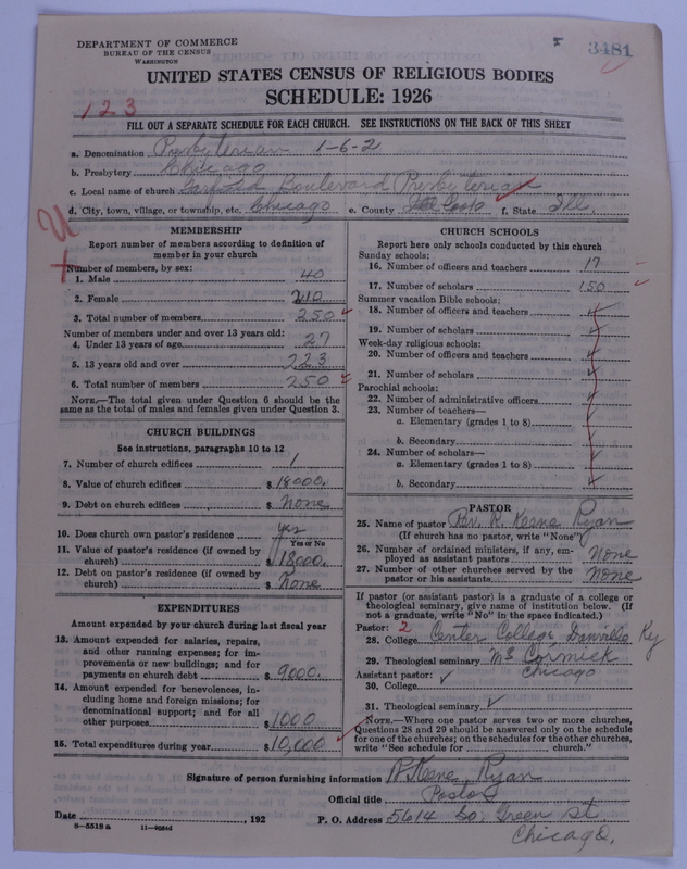 Scan of Presbyterian Church in the United States of America: 3481