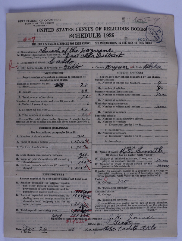 Scan of Church of the Nazarene: 935