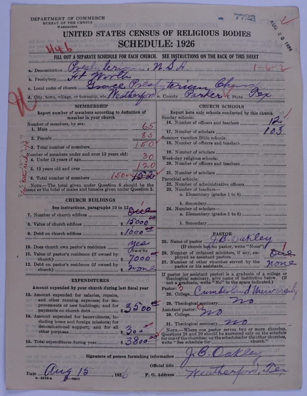 Scan of Presbyterian Church in the United States of America: 7723