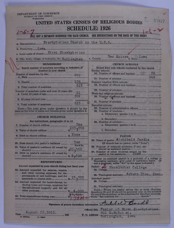 Scan of Presbyterian Church in the United States of America: 4767