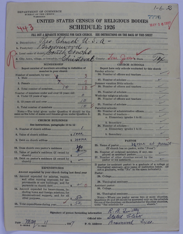Scan of Presbyterian Church in the United States of America: 7776