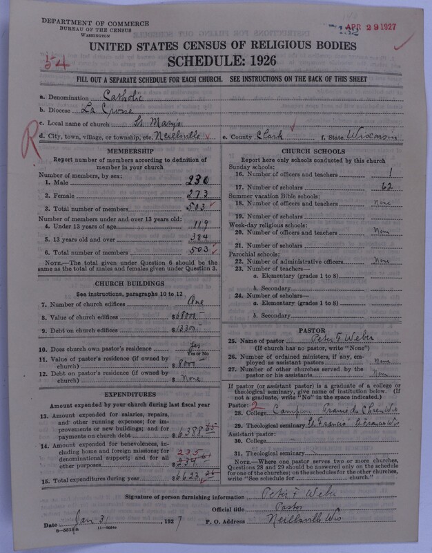 Scan of Roman Catholic Church: 7432