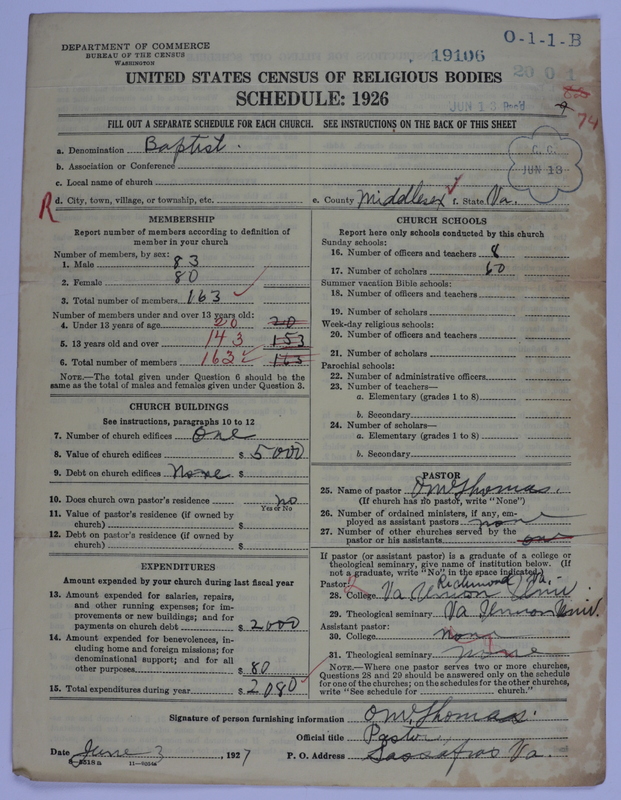 Scan of Negro Baptists: 19106