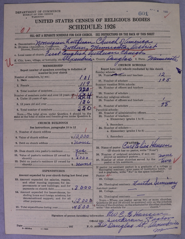 Scan of Norwegian Lutheran Church of America: 601