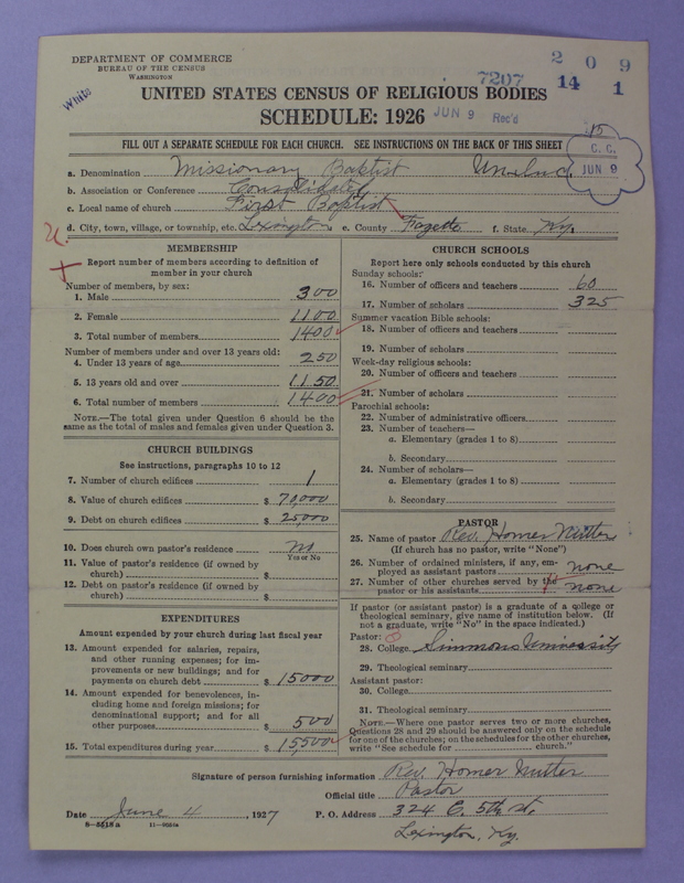 Scan of Negro Baptists: 7207