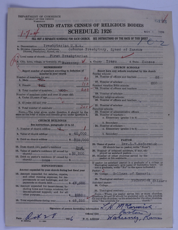 Scan of Presbyterian Church in the United States of America: 6123