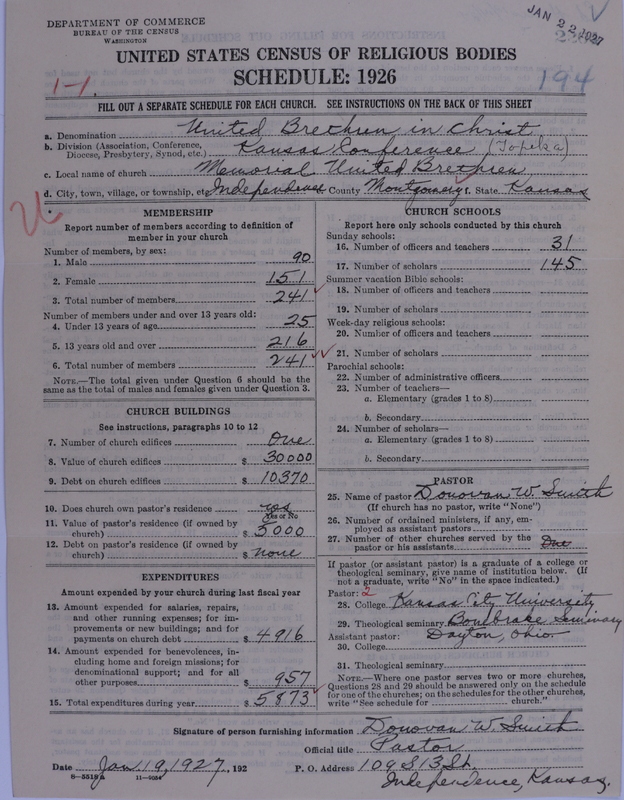 Scan of Church of the United Brethren in Christ: 2204