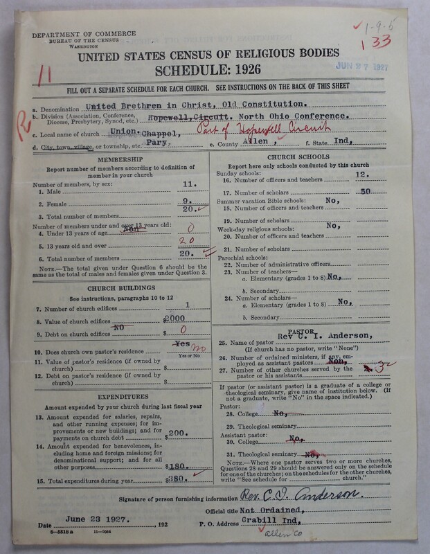 Scan of Church of the United Brethren in Christ (Old Constitution): 133