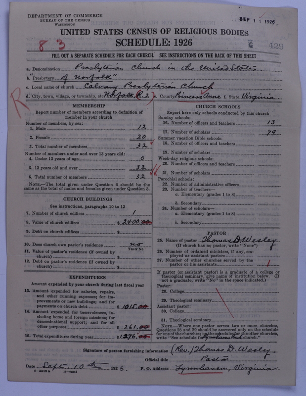Scan of Presbyterian Church in the United States: 429