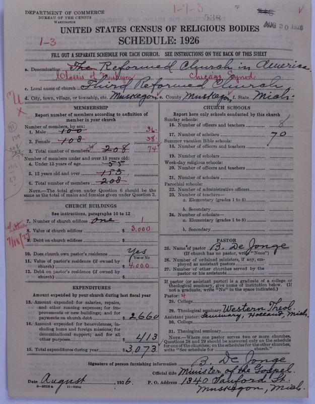 Scan of Reformed Church in America: 538
