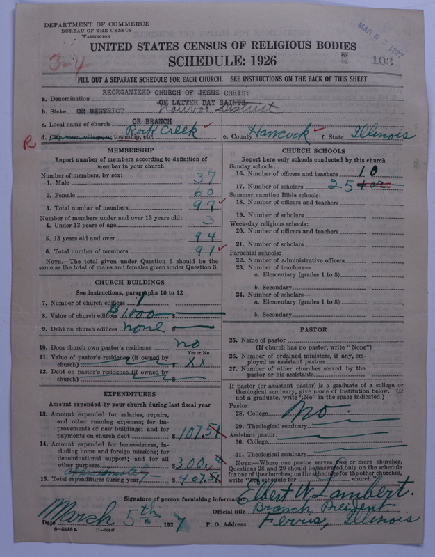 Scan of Reorganized Church of Jesus Christ of Latter Day Saints: 103