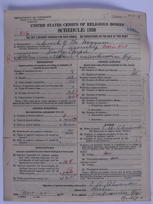 Scan of Church of the Nazarene: 1051