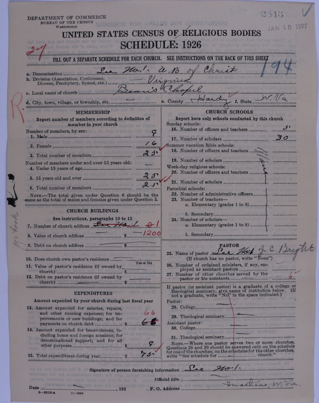 Scan of Church of the United Brethren in Christ: 2543