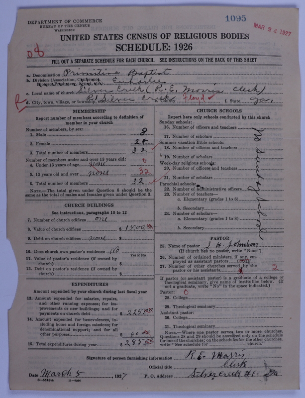 Scan of Primitive Baptists: 1095